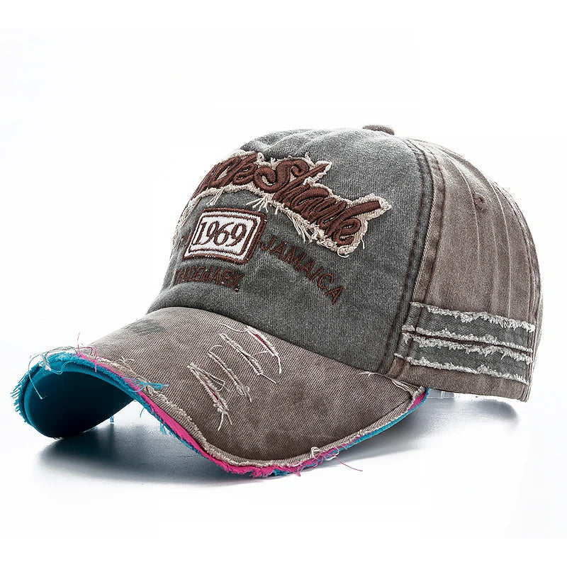 Berretto In Cotone Unisex Rock Shark Protezione Solare Regolabile Stile Cowboy Retrò Alta Qualità