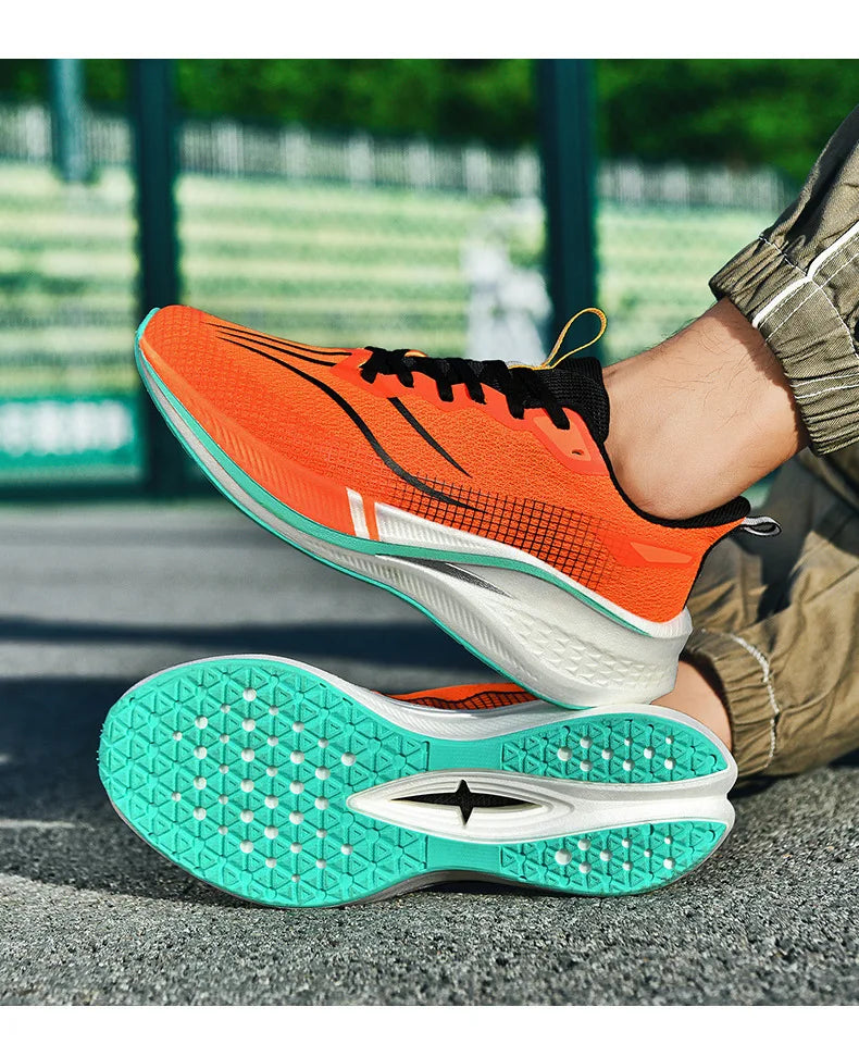 Scarpe da Corsa Sound Friction Rabbit 7PR con Piastra in Carbonio Traspiranti Leggere Sneakers Casual Unisex