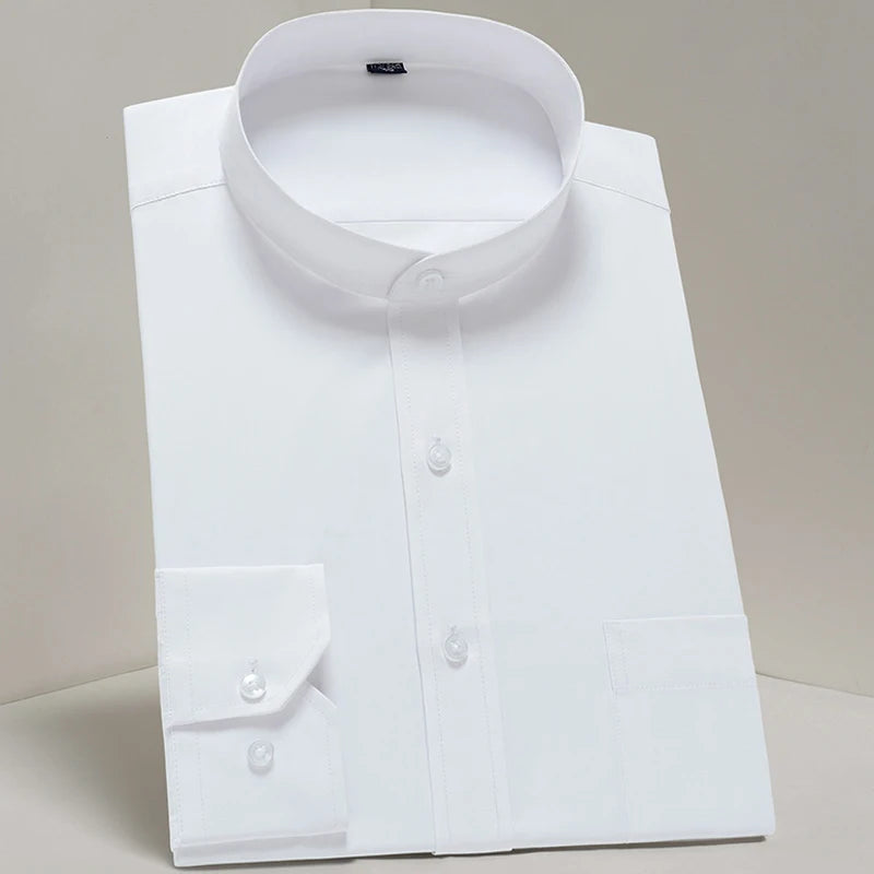 Camicie Da Uomo Eleganti Payel Semi Formale A Maniche Lunghe Con Abbottonatura E Cuciture A Contrasto