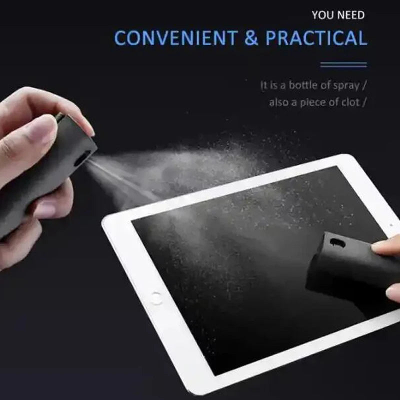Detergente 2 In 1 Per Schermo Del Telefono Spray Portatile Con Panni In Microfibra Per Pulizia Touch Screen E Vetro