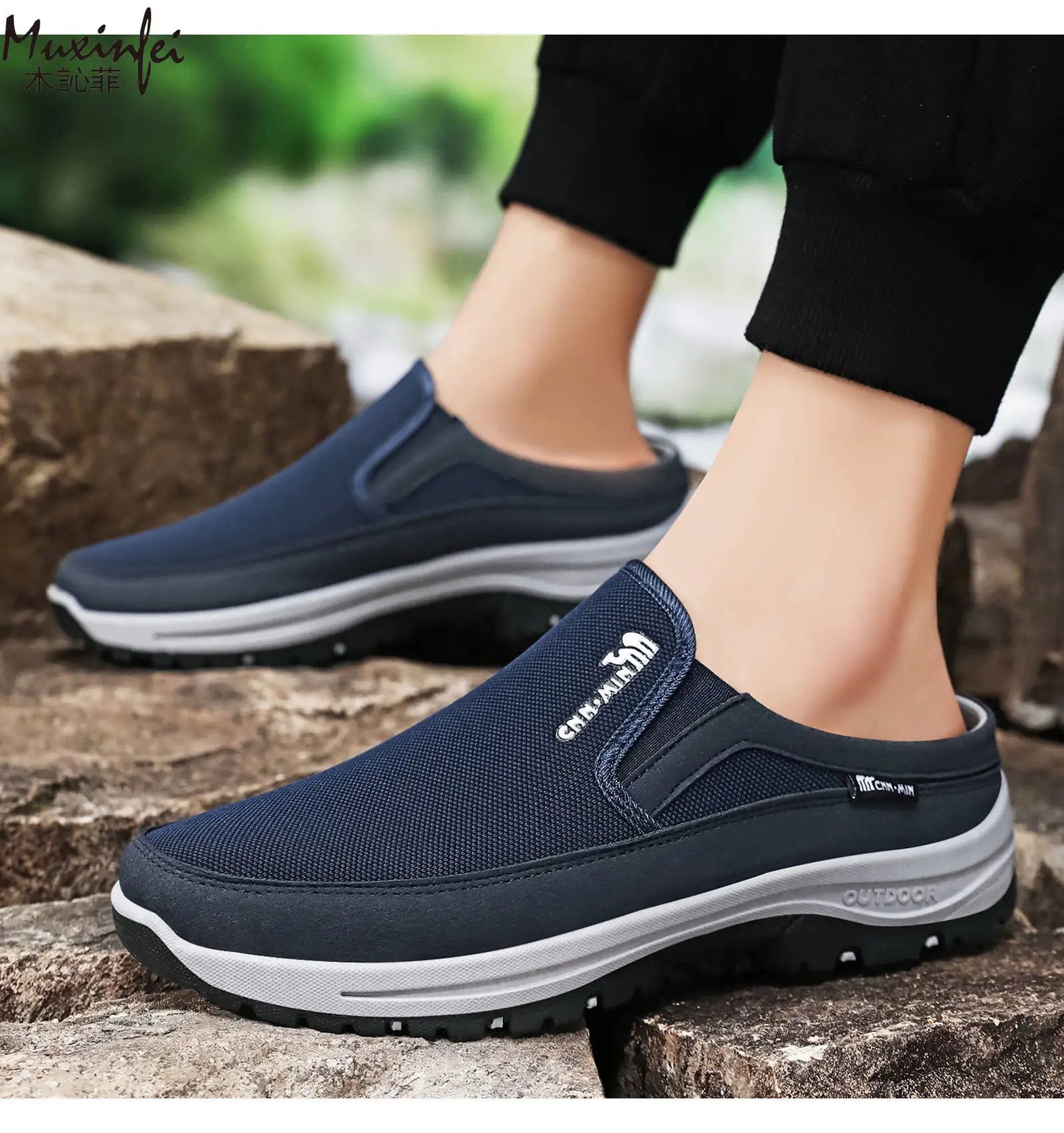 Scarpe Da Uomo Primavera 2026 Nuove Versatili Casual Mezzo Calzino Comode Traspiranti Anti Odore Taglie 39 47