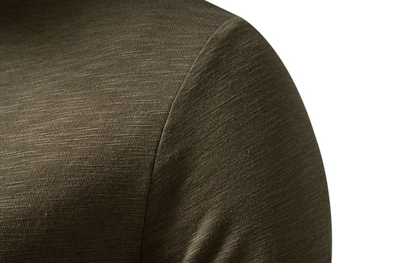 T Shirt Henley In Cotone Da Uomo Maniche Lunghe Con Colletto A Bottoni Casual Streetwear Traspirante