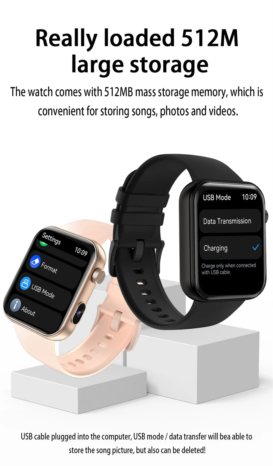 Nuovo Smartwatch Fotocamera per Uomo e Donna Registrazione Foto e Video Fitness Salute Impermeabile Chiamate Bluetooth
