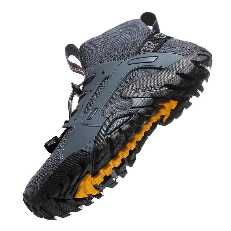 Scarpe Da Acqua Alte Uomo Ad Asciugatura Rapida Traspiranti In Mesh Antiscivolo Per Trekking E Arrampicata Slip On