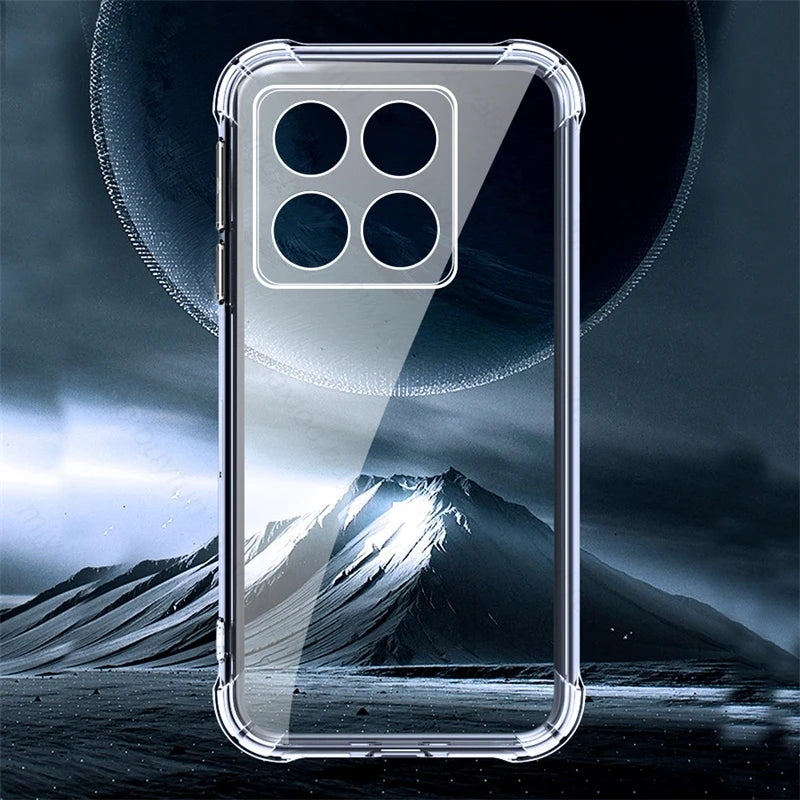 Custodia Trasparente Slim In TPU Per Xiaomi 14T E 15T Pro 5G Protezione Antigraffio Leggera Con Bumper In Silicone