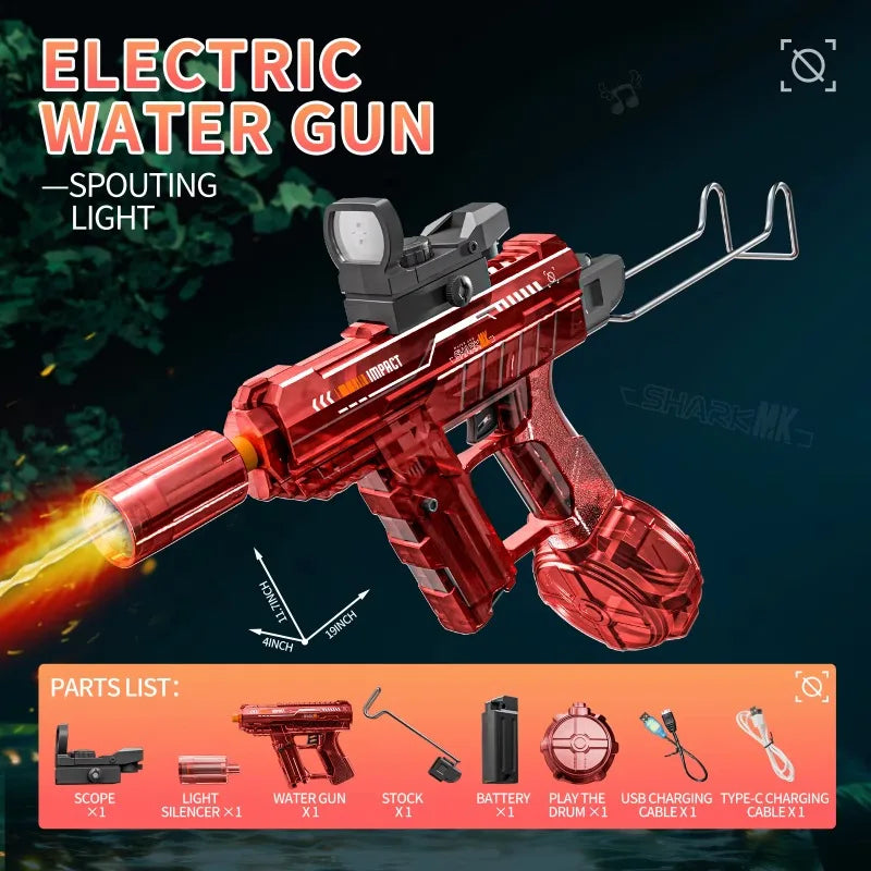 Pistola Ad Acqua Elettrica Ad Alta Pressione Per Bambini Spiaggia Piscina Giardino Giochi Di Combattimento Regalo Estivo