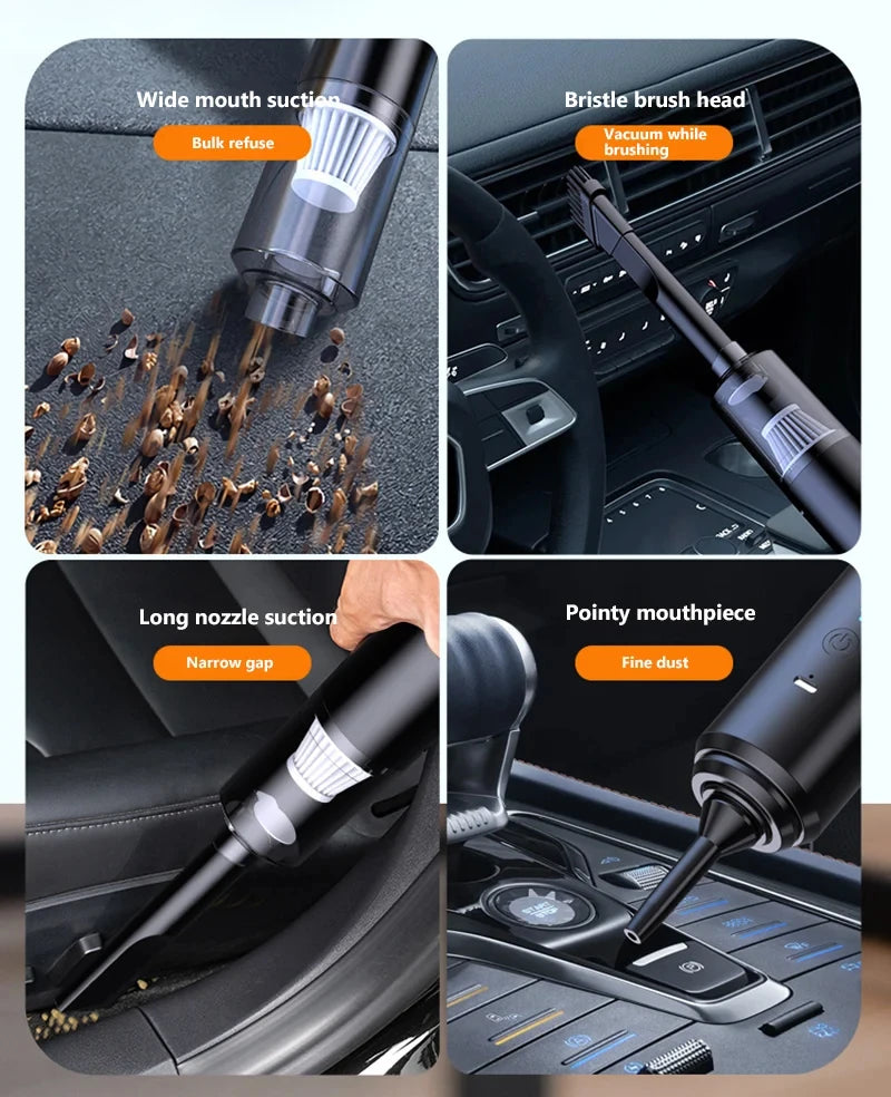 Aspirapolvere Portatile Senza Fili 2 In 1 Potente E Intelligente Per Auto E Casa Pulizia Domestica Versatile