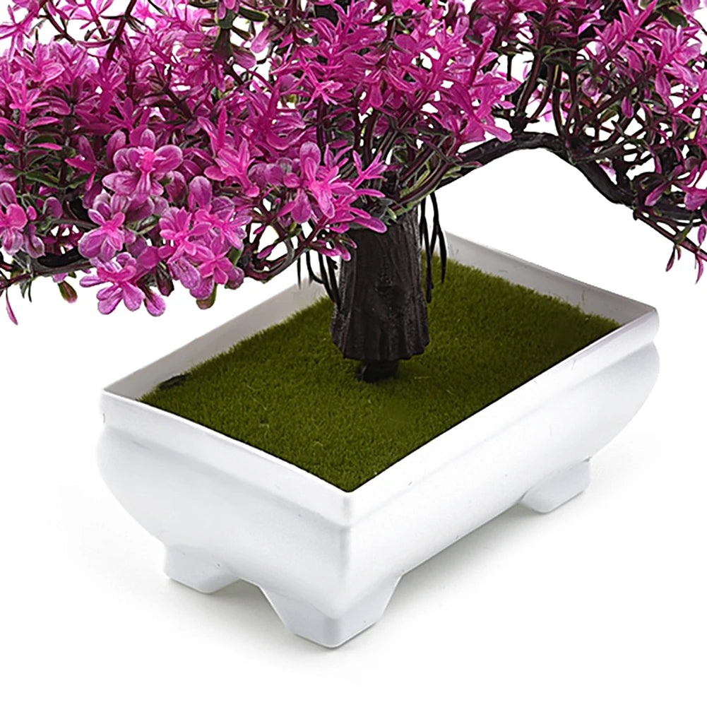 Piante Artificiali Bonsai Piccolo Albero In Vaso Con Fiori Decorativi Per Tavolo Casa Giardino E Decorazione Per Hotel