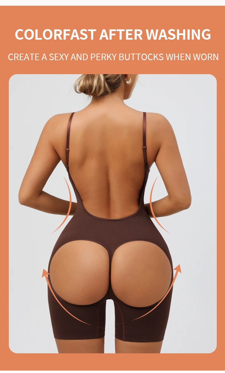 Fajas Colombianas da donna Shapewear Body senza cuciture Sexy controllo della pancia Butt Lifter Coscia più sottile Curve migliorate