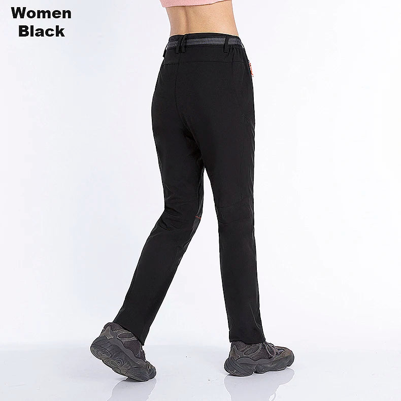 Pantaloni In Pile Invernali Da Donna Per Trekking Impermeabili Caldi Softshell All Aperto Antipioggia Antivento