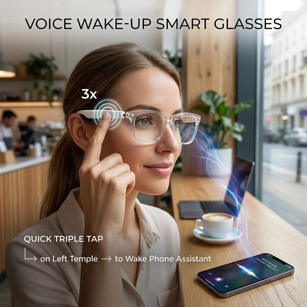 Occhiali Audio Intelligenti Senbono 2026 Traduzione AI Oltre 100 Lingue Chiamate Bluetooth Musica Occhiali Da Sole