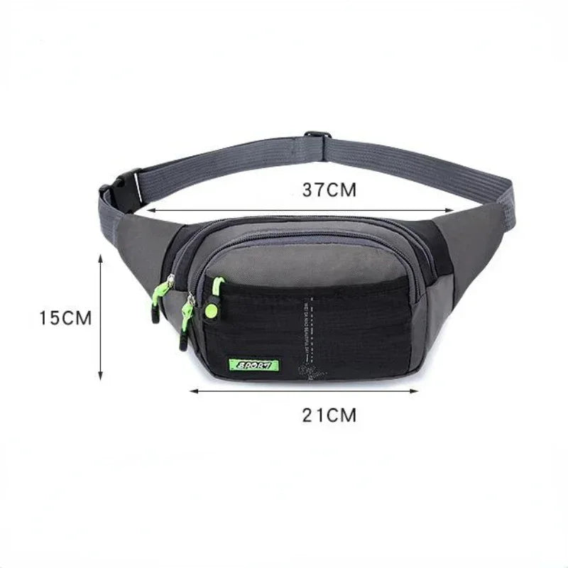 Marsupio Da Viaggio Impermeabile Con Cerniera Borsa A Tracolla Unisex Capacità Regolabile In Nylon