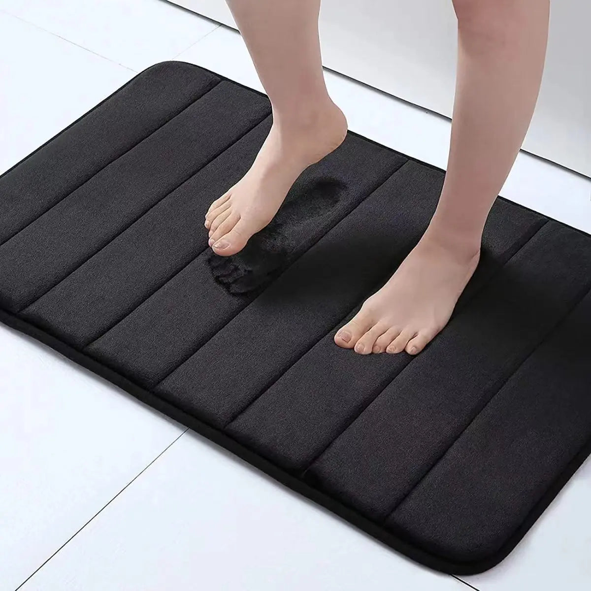 Tappetino Da Bagno Antiscivolo Super Assorbente Morbido Per Porta Camera Da Letto Cucina Bagno In Polyester