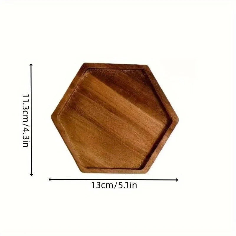 Piatto Di Frutta Giapponese In Legno Massello Rotondo Vassoio Snack Multidimensionale Ad Alto Valore Allingrosso