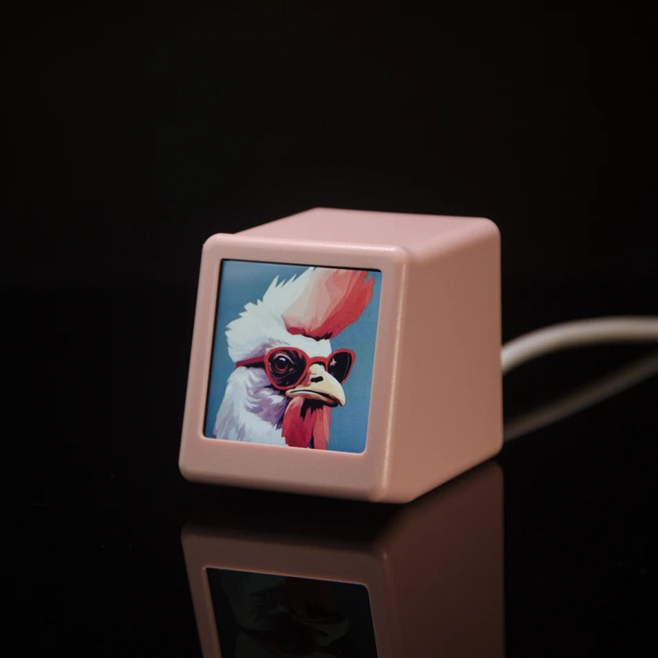Stazione Meteo WiFi GeekMagic Ultra Smart Con Orologio Da Comodino Album E Animazioni GIF Decorazione Da Scrivania