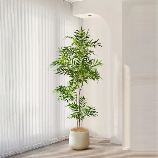 Albero Artificiale Palma Real Touch Grande Regolabile 140 Cm Per Casa Ufficio Decorazione Tropicale Elegante