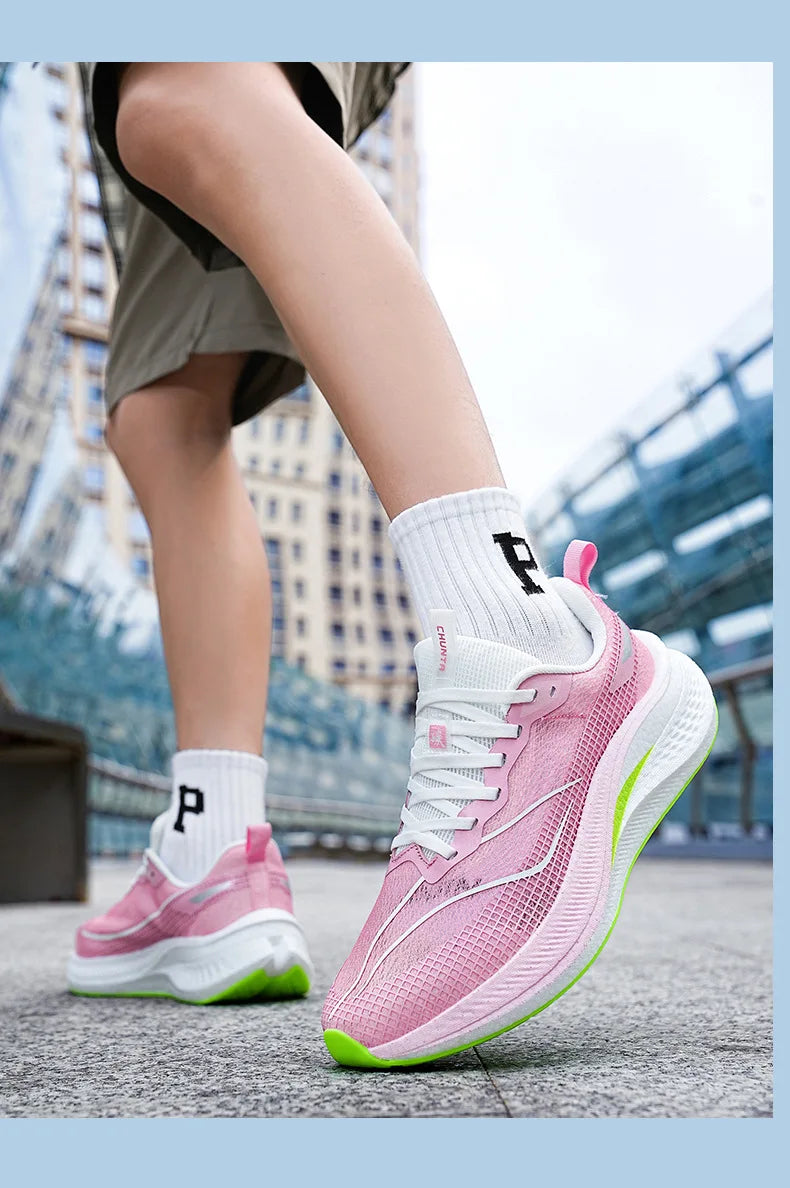 Scarpe Da Corsa Ultra Leggere E Traspiranti Con Piastra In Carbonio Per Uomo E Donna Da Competizione Comode Elastiche