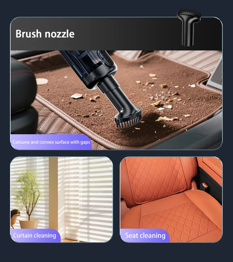 SUITU Aspirapolvere Auto Senza Fili Portatile Potente Con Pulsante Unico Per Automobilisti