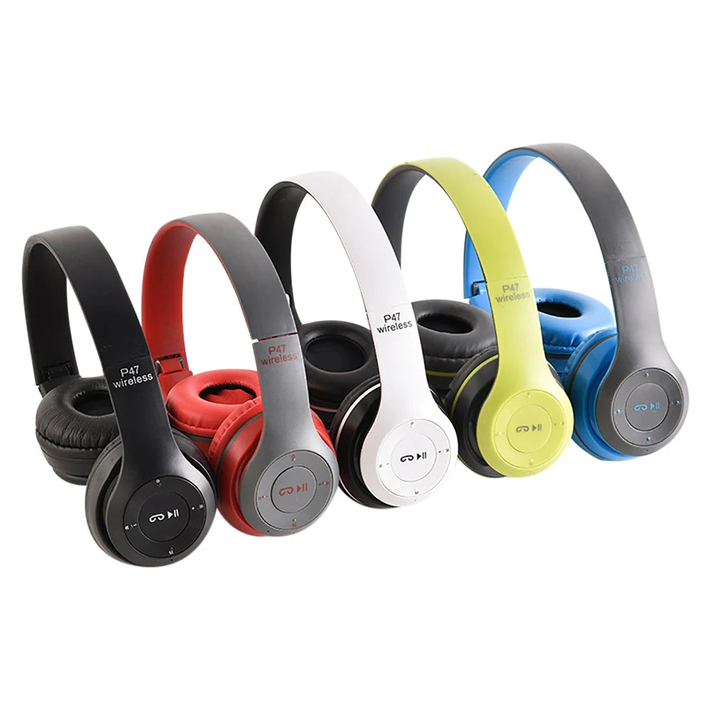 Cuffie Wireless Bluetooth 5.3 Over Ear HiFi Senza Cancellazione Del Rumore Microfono Integrato Sport Gaming Lettore