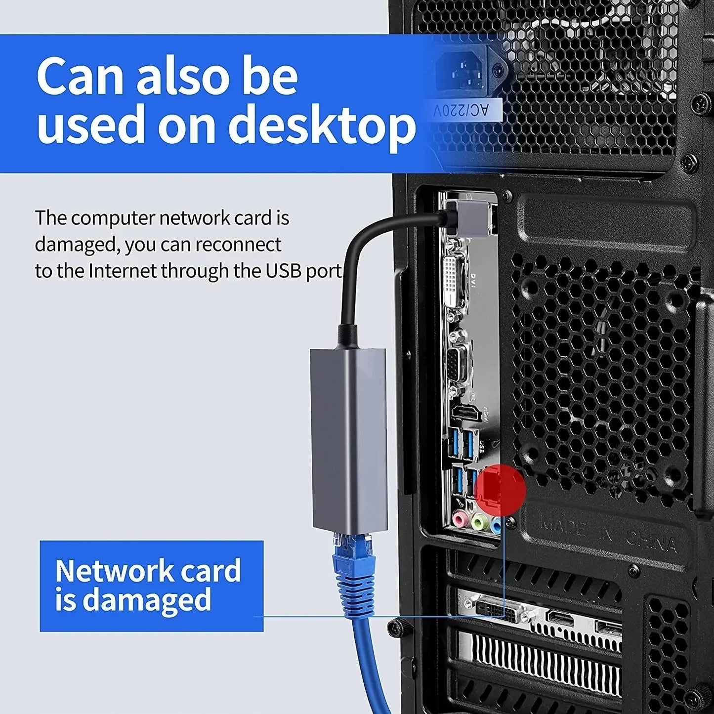 Adattatore Ethernet USB 3 0 1000 Mbps RJ45 LAN Per PC MacBook Windows 10 11 Cavo USB Ethernet Xiaomi