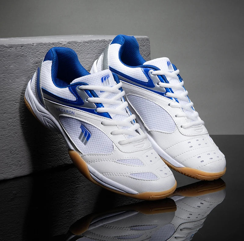 Quaoar Nuove Scarpe Da Ping Pong Professionali Per Uomo E Donna Antiscivolo Leggere Sneakers Da Badminton Blu Rosse