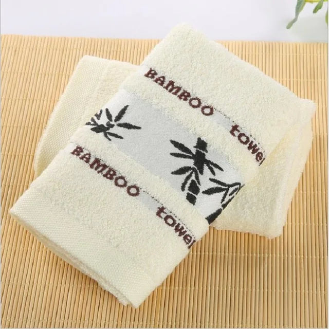 Inyahome Asciugamani Da Bagno A Mano In Fibra Di Bambù Ad Asciugatura Rapida Con Ricamo Jacquard Per Docce E Palestra