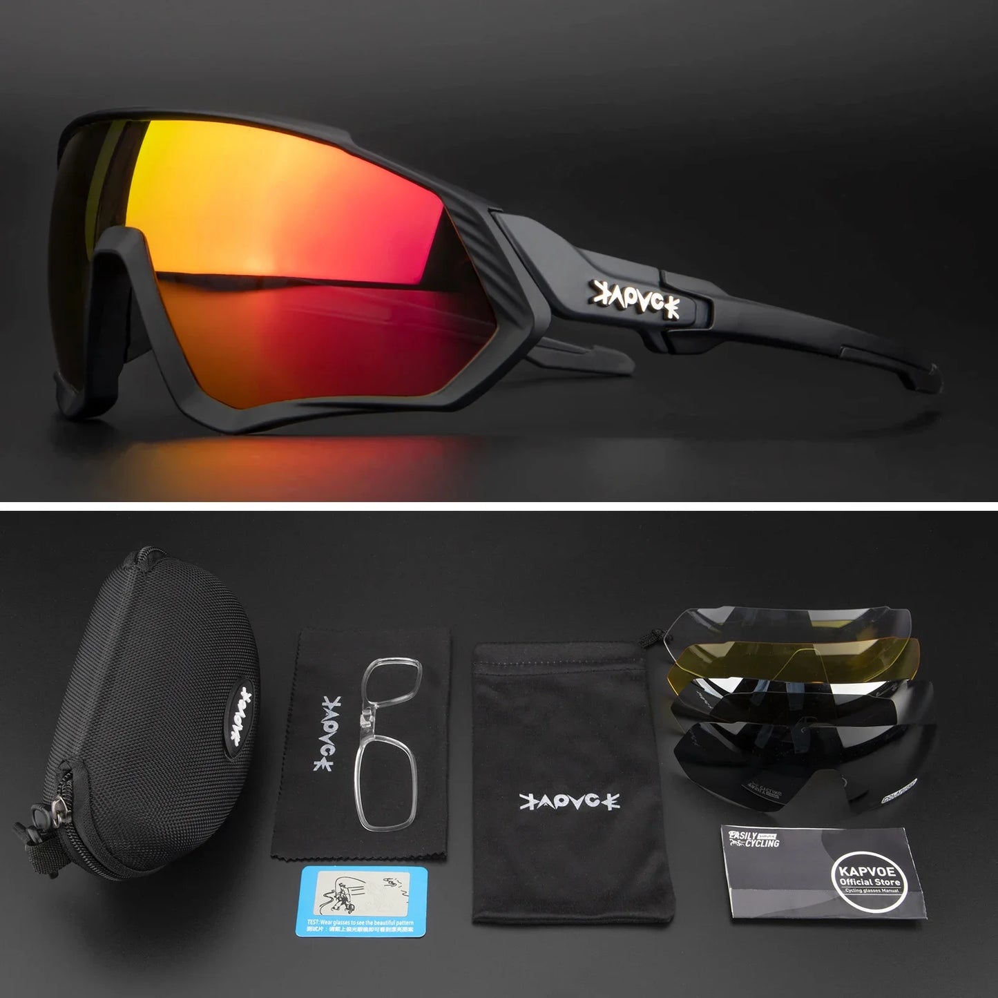 Occhiali Da Ciclismo Polarizzati Per Sport All'Aperto Corsa Pesca MTB Bici Da Strada Unisex Uomo Donna