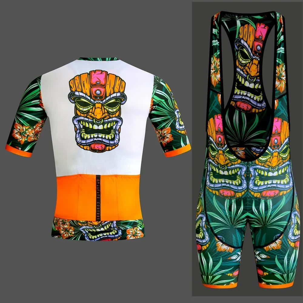 Maglia Da Ciclismo Professionale Da Uomo Manica Corta Set Uniforme Estiva Per Bici Da Strada Con Protezione UV