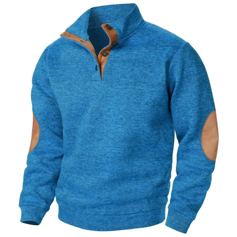 Felpa Da Uomo A Maniche Longe Per Giochi Di Animali All Aperto Caldo Maglione Giacca Casual Con Bottoni Streetwear