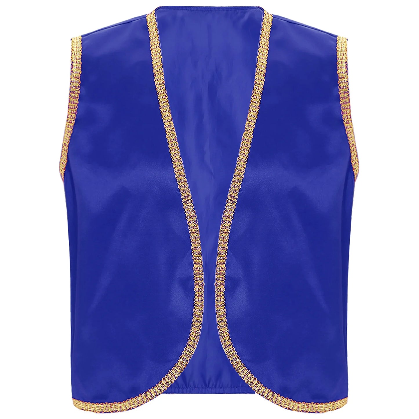 Costume Fantasy Myth Prince Aladin per adulti Gilet senza maniche e pantaloni Abito da palcoscenico per feste a tema Halloween Cosplay
