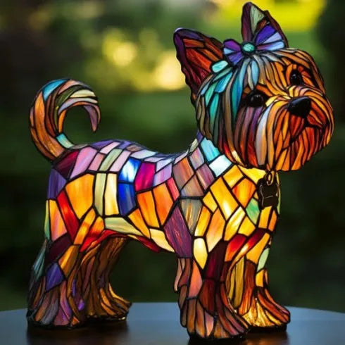 Divertimento Unico Artistico Carino A Forma Di Cane Ornamento Decorativo Luce Notturna Moderna Illuminazione Atmosferica