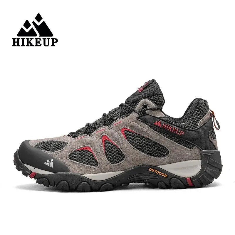 Hikeup Scarpe Da Uomo Traspiranti Da Trekking All'aperto Antispruzzo Mountain Climbing Sport Sneaker Da Trekking