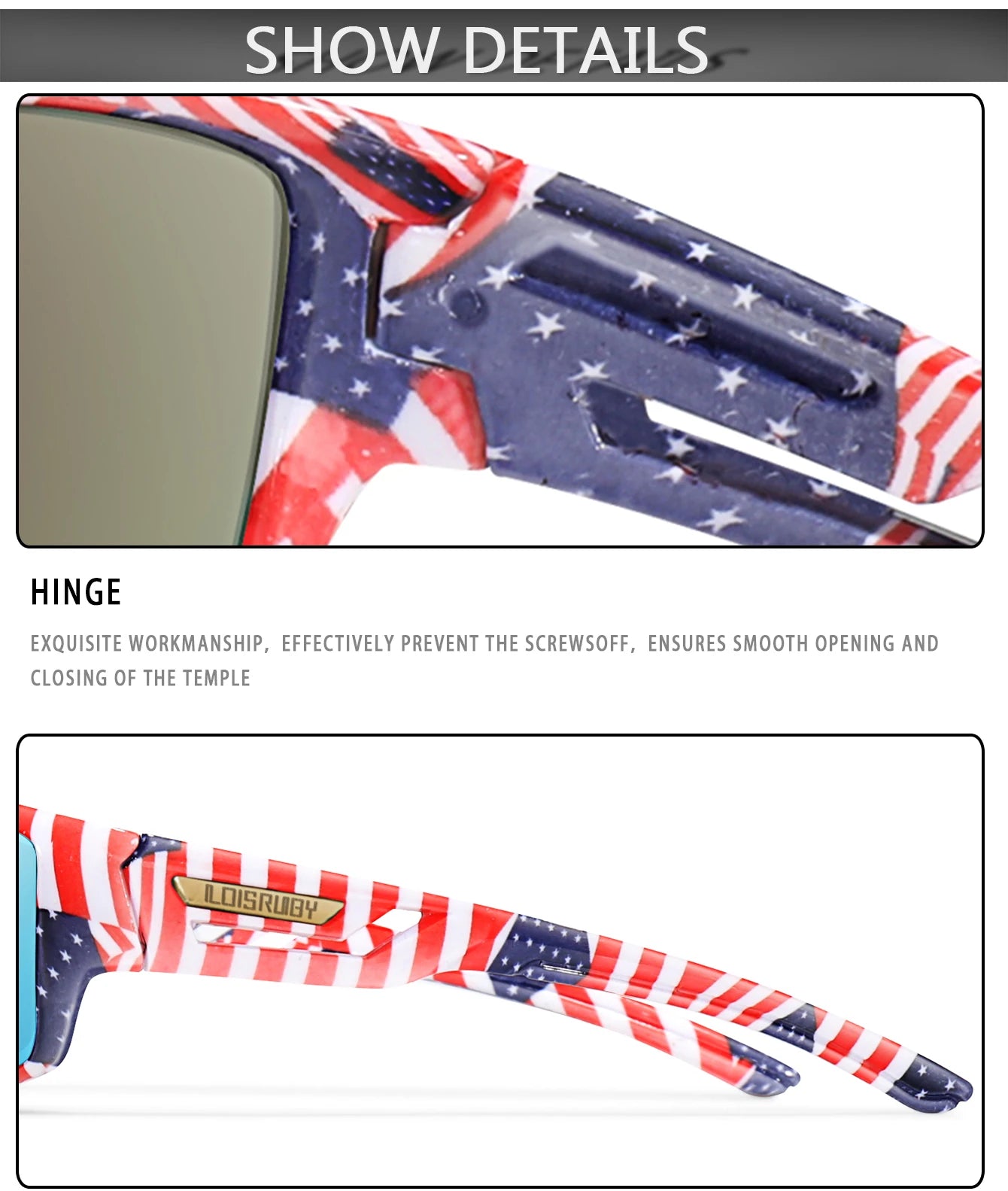 LOISRUBY Occhiali Da Sole Polarizzati Da Pesca Uomo Camouflage Guida Sport All Aperto Ciclismo E Corsa UV400 Attrezzatura