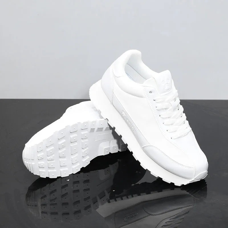 Scarpe Da Ginnastica Casual Uomo Donna Con Piattaforma Maggiorata Traspirante In Pelle Retro
