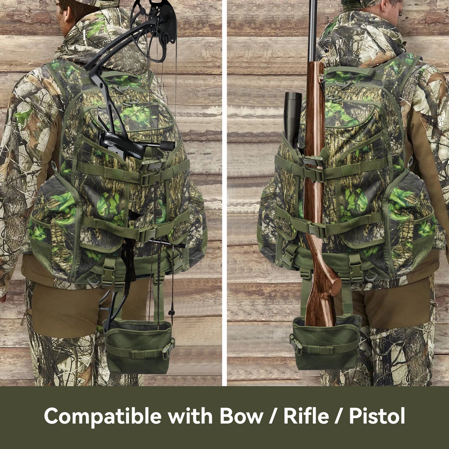 WestTune Zaino Tattico Da Uomo Impermeabile 35 Litri Per Caccia Campeggio All Aperto Zaino Per Fucile Arco Pistola