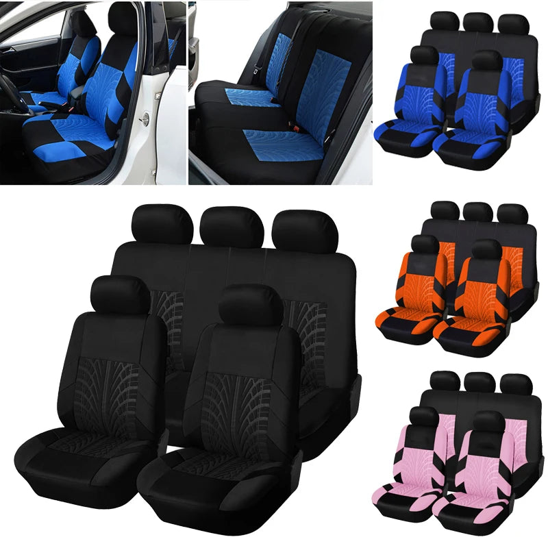 Set Coprisedili Auto Universale Due O Cinque Pezzi Protezione Sedili Contro Macchie E Sporco