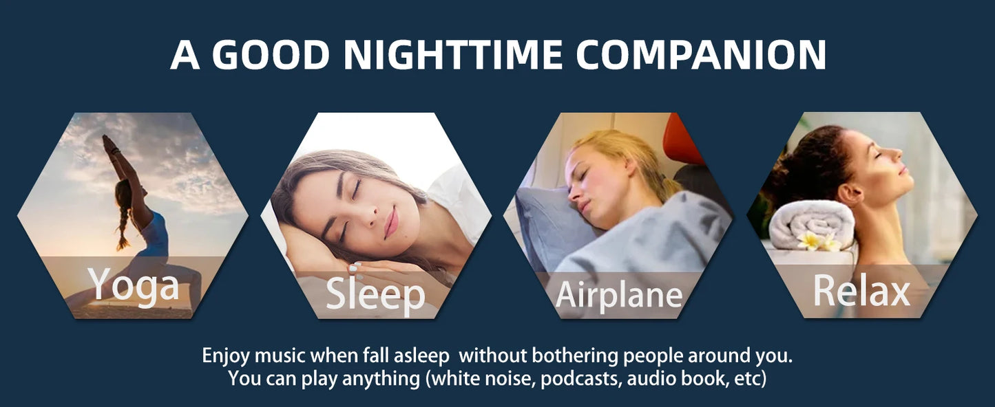 Cuffie Per Il Sonno Con Maschera Occhi Bluetooth Premium Cancellazione Attiva Del Rumore E Assistente Vocale Integrato