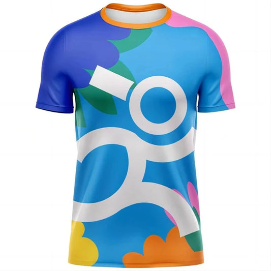 Maglietta Da Corsa Uomo Donna 3D Stampata Estate Casual Fitness All Aperto Girocollo T Shirt Sportiva