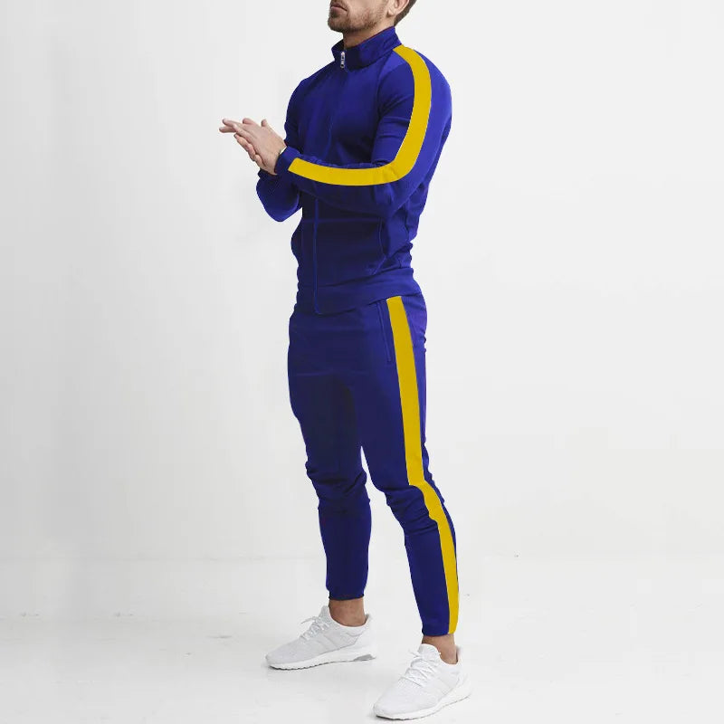 Tuta Sportiva Uomo Casual Autunno Inverno Colori Dell Abbigliamento Maschile Moderno