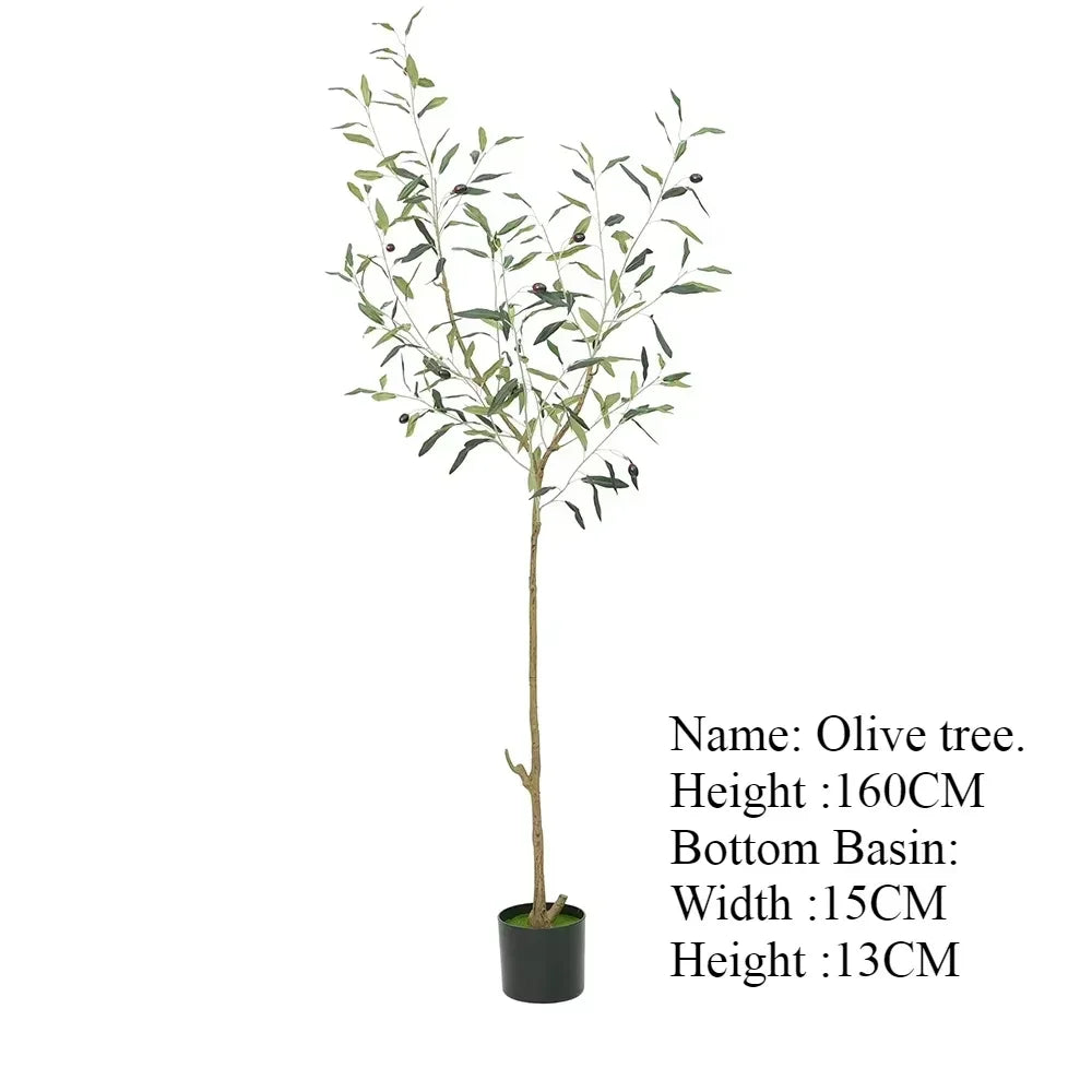 Albero Oliva Artificiale Grande Con Base Regolabile Da 60 Cm A 210 Cm Per Decorazione Ufficio E Casa