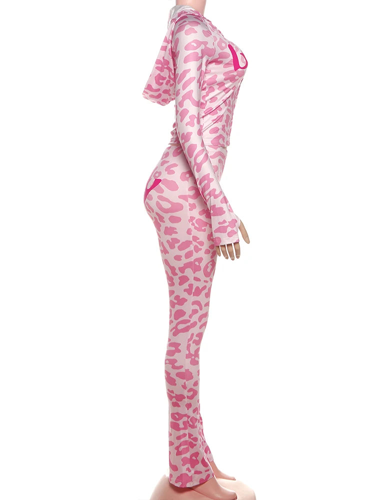 Sisterlinda Set Due Pezzi Cardigan Con Zip Da Donna Giacca Corta Con Cappuccio E Leggings Skinny Stile Sportivo
