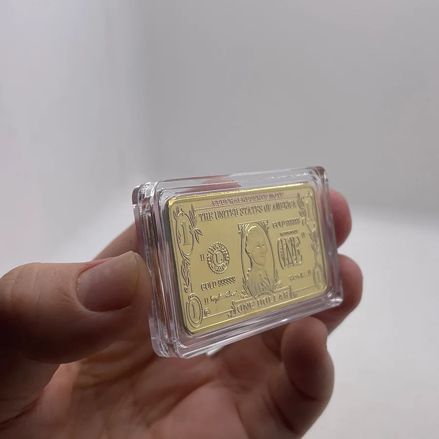 Lingotti Buffalo Placcati Oro Da 100 Dollari Stati Uniti D America Collezionabili Regalo Souvenir