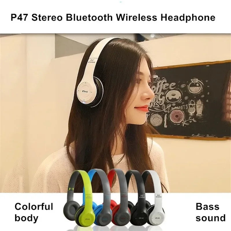 Cuffia Bluetooth 5.0 Pieghevole Senza Fili Hifi Stereo Bass Auricolare Casco per Bambini Regalo con Microfono