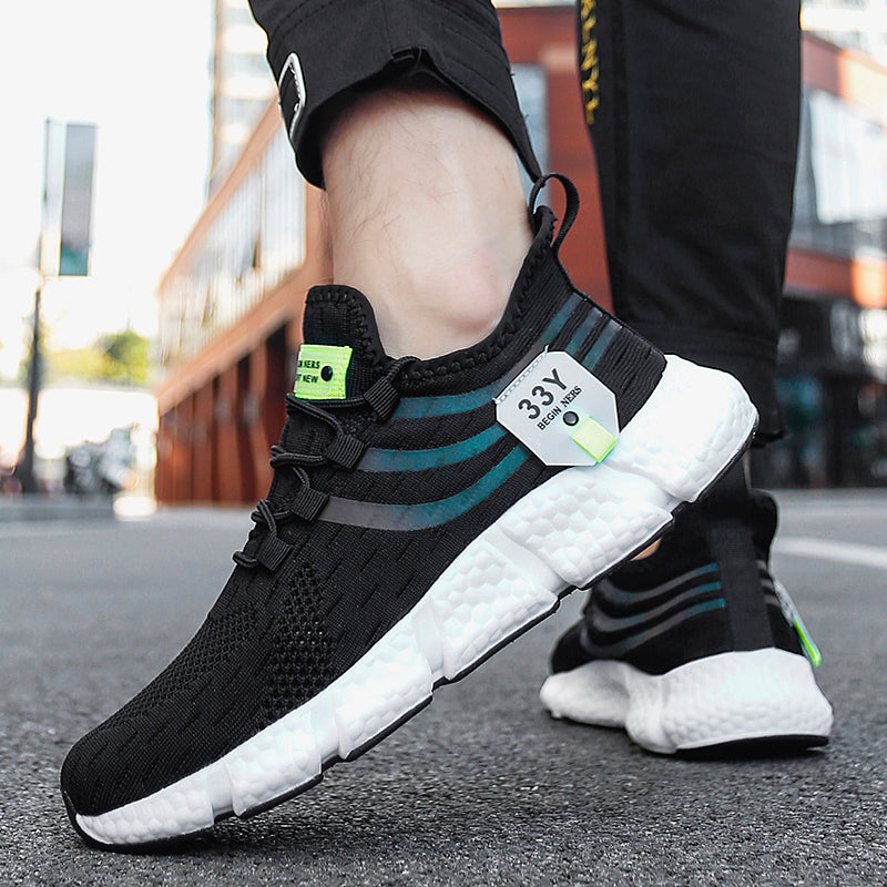 Scarpe Da Ginnastica Uomo Traspiranti Da Corsa Comode Sneakers Sportive Con Plateau In Stile Classico Casual