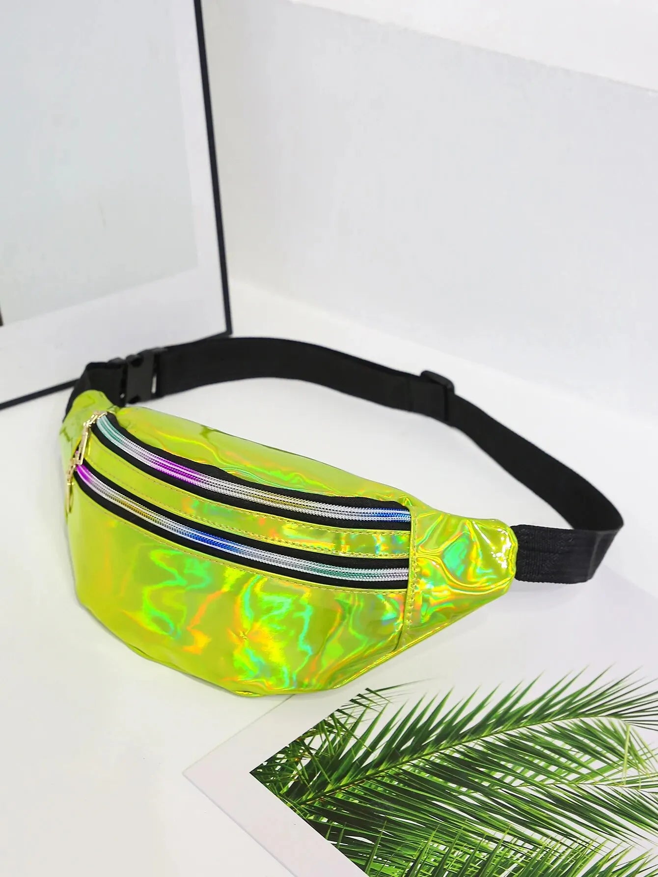 Marsupio Borsa Da Cintura Olografico Laser Designer Per Ragazze Unisex Glitter Spalla Festa Viaggio