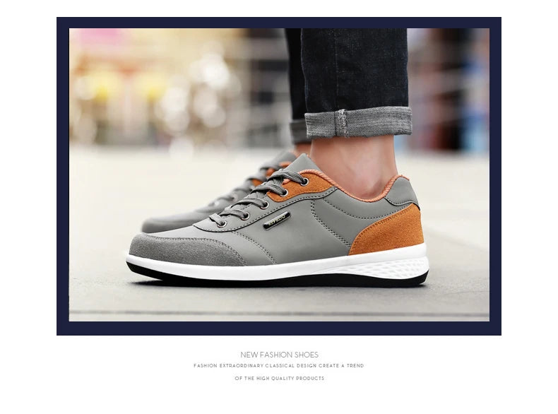 Scarpe Da Uomo Impermeabili Primavera Autunno Scarpe Da Ginnastica Da Passeggio In Pelle Antiscivolo Per Tempo Libero
