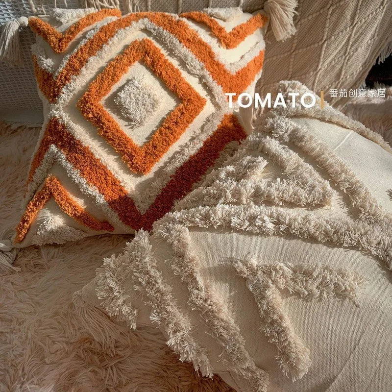 Fodera Per Cuscino Bohemien Geometria Ricamata In Nappa Personalizzata Federa Lunga Soggiorno E Divano Decorazioni Casa