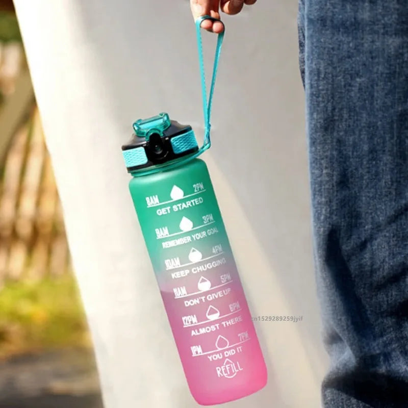 Borraccia In Plastica Da 900 A 1000 Ml Con Cannuccia Antiperdite Per Viaggi E Ciclismo SIMBUID