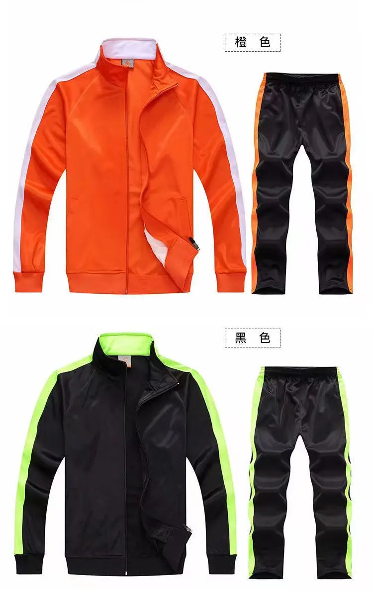 Set Tuta Da Uomo 2 Pezzi Giacca E Pantaloni Abbigliamento Sportivo Allenamento Autunno Inverno Primavera