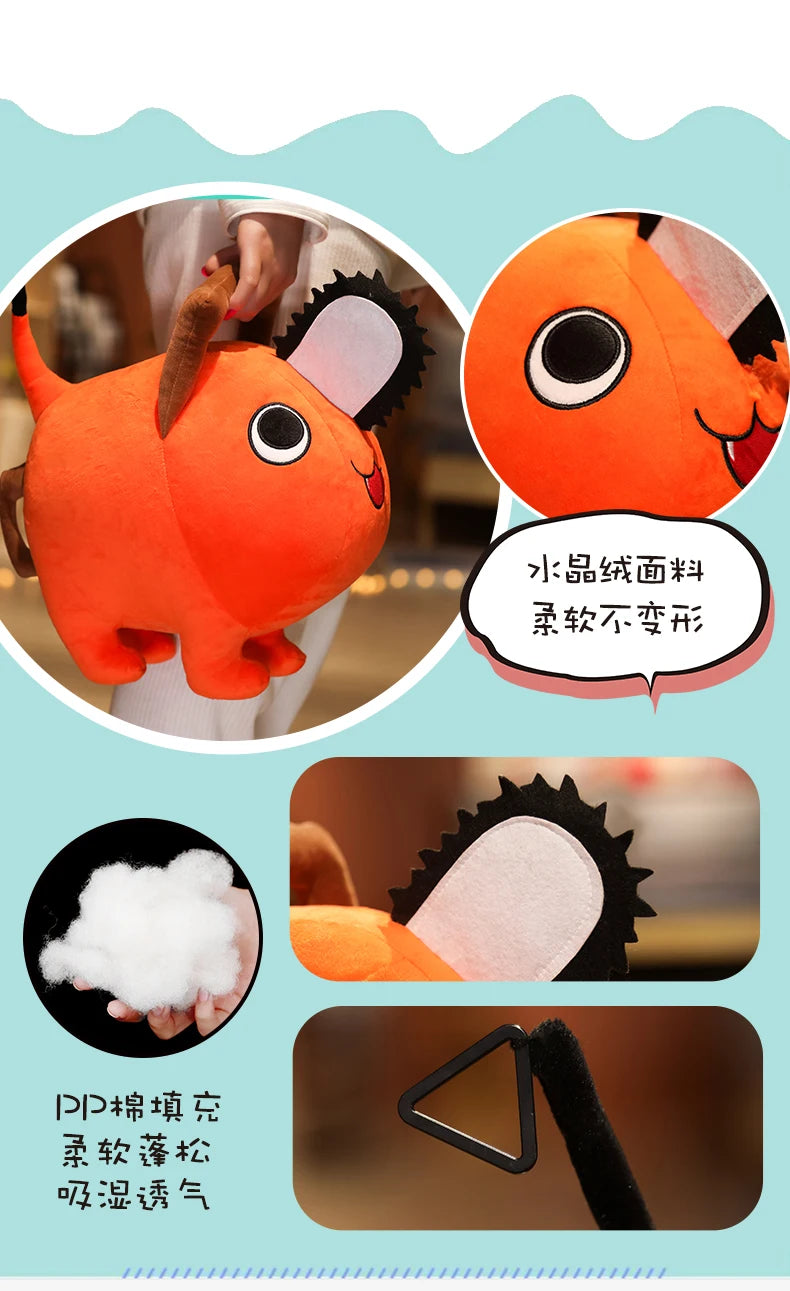Peluche Pochita Motosega Anime Chainsaw Man Misura Da 10 A 40 Cm Morbido Compagno Di Gioco Regalo Per Bambini
